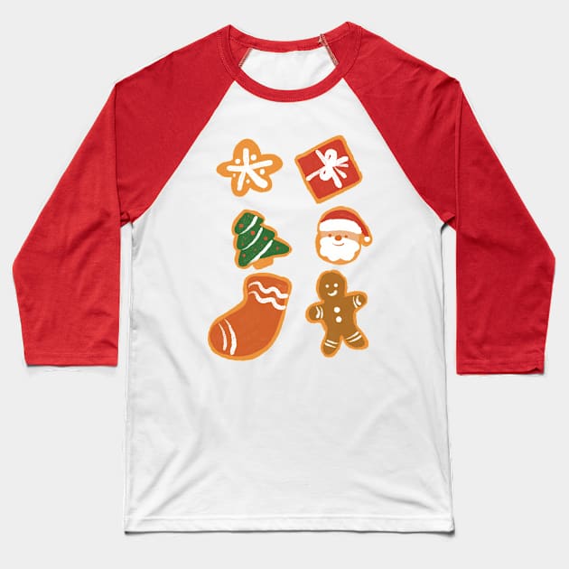 Christmas cookies Baseball T-Shirt by zoeexhibition